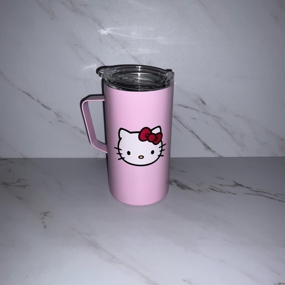Pink Hello Kitty metal Tumblr with handle - Picture 2 of 8
